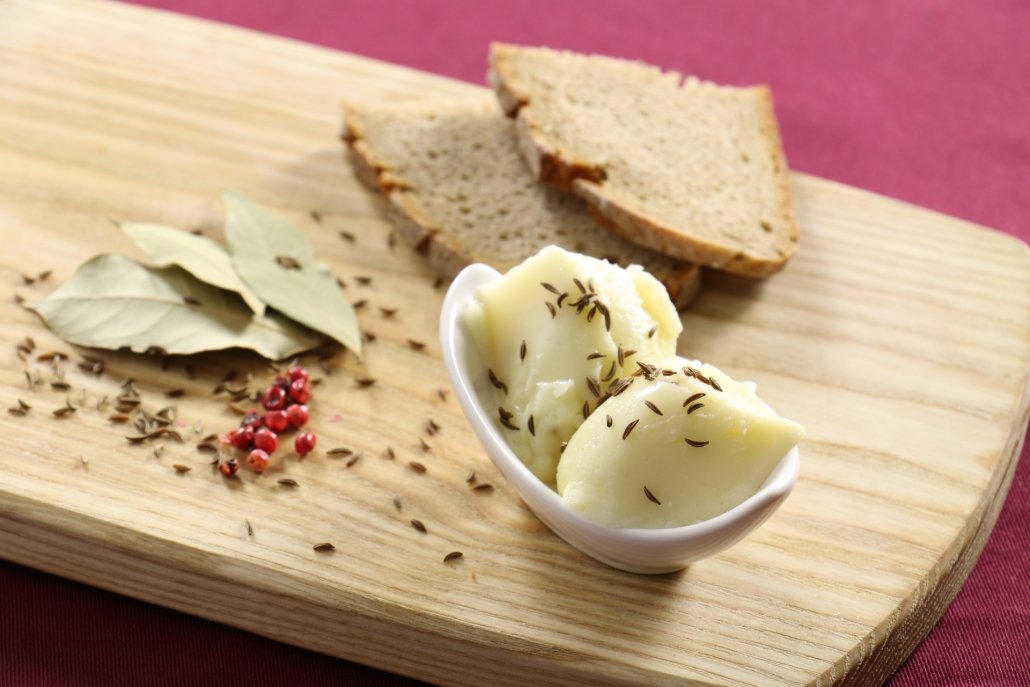 Kärntner Glundner Käse im Wasserbad